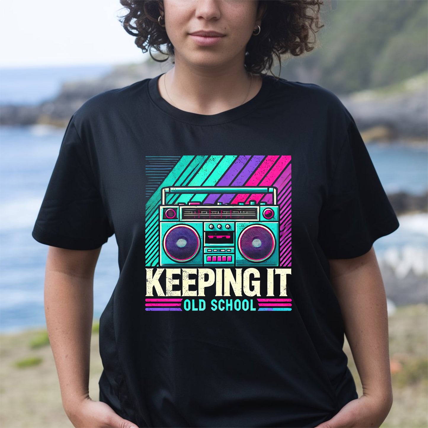 Keeping It Old School, Retro Adult T-Shirt