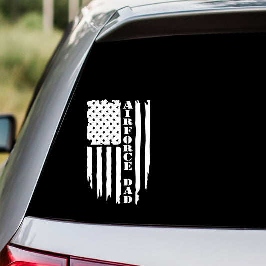 Airforce Dad US Flag Decal