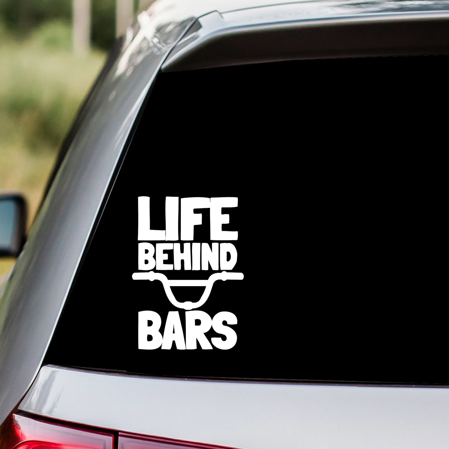Life Behind Bars Bike Decal Sticker