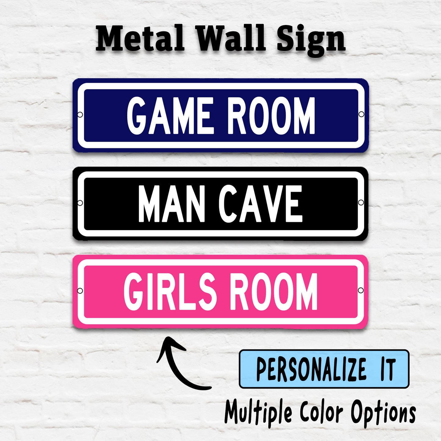 Customized Metal Wall Mini Street Sign