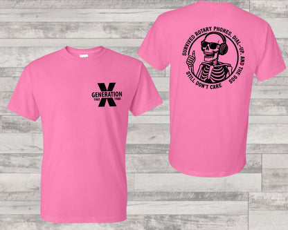 Gen X Survived the 90s, Adult Unisex Short Sleeve T-Shirt