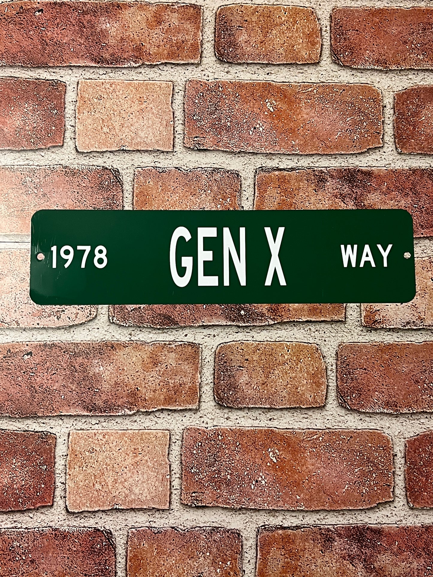 Custom Year GEN X Way Mini Street Sign
