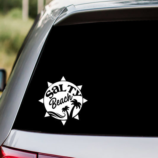 Salty Beach Decal