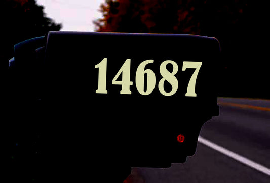 Reflective Mailbox Address Numbers